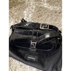 Versace Greca Goddess leather handbag